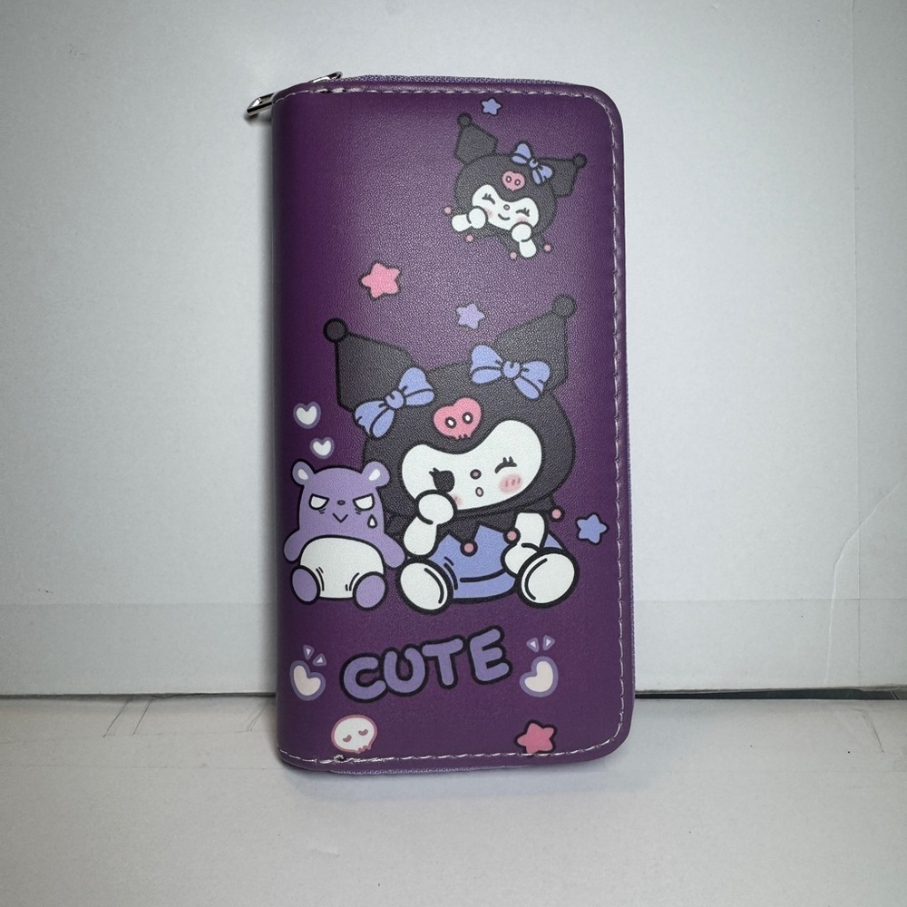 Kuromi Purple Wallet Cute NWT Hello Kitty Friends